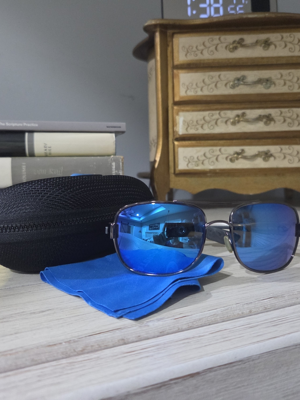 Costa Women's Sunglasses with Blue Mirrored Lenses